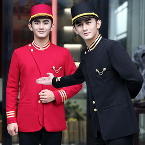 门童工作服酒店迎宾服装接待礼宾秋冬装会所宾馆泊车员男制服套装