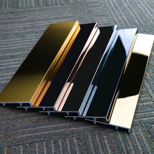 闽匠不锈钢踢脚线黑钛拉丝镜面成品免基层304玫瑰金黄钛金201银色