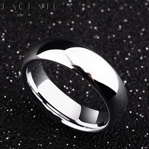 劳拉图男士戒指银简约单身时尚潮男钨钢乌金尾戒指环女饰品情侣潮