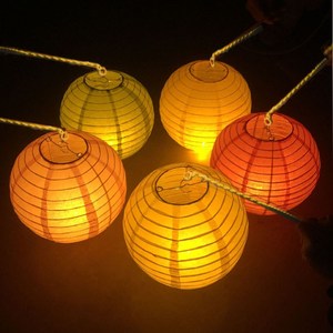 手工小灯笼制作diy材料包幼儿园儿童手提纸灯笼白色涂色挂件装饰