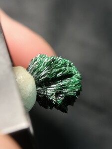 孔雀石malachite纤维晶体楚梅布产稀有矿物原石标本晶体宝石之国