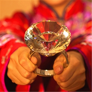 051人付款淘宝日本超大钻戒钻石大戒指婚庆布景道具搞笑模型玻璃水滴