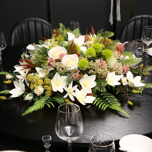 会议桌装饰摆花办公室