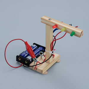 科学实验科技小制作diy手工自制红绿灯儿童电路益智stem拼装玩具