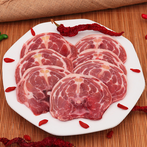 甘肃民勤沙漠羊羔肉 精品羔羊颈排羊脖子5斤精分割带骨真空装顺丰