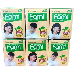 6盒越南fami原味豆奶200ml *6盒 植物饮品早餐豆奶sua dau nanh
