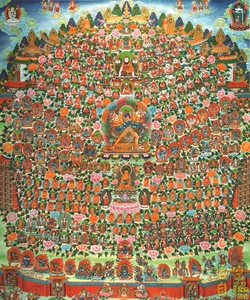 75森木梦工场淘宝装饰佛陀画像藏传定制高清殊胜噶玛噶举皈依境佛像