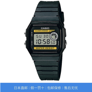 卡西欧手表男regular普通黑色运动石英世界时间防水f-94wa-9jf
