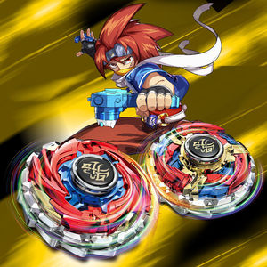 魔幻赛尔号陀螺玩具儿童解压神器双层飓风战魂合金男孩战斗陀螺