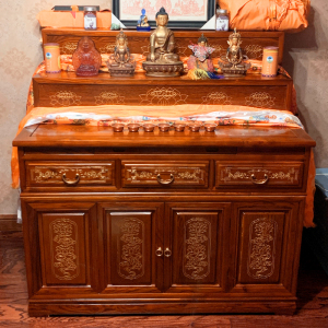 藏式实木神台柜佛堂供桌多层供佛桌香案三层佛龛供台家用佛台佛柜