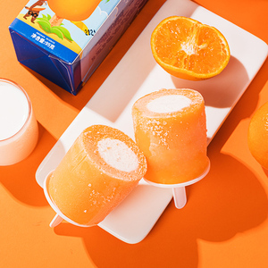 【12支】艾冰客大果冰淇淋水果味网红橘子冰激凌冷饮童年雪糕棒冰