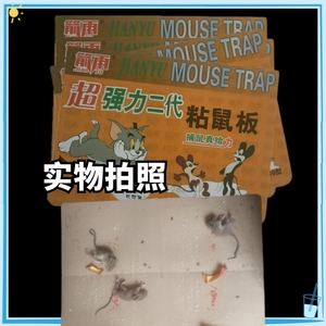 新款老鼠贴粘鼠板粘蝇纸苍蝇贴20张箭雨强力二代粘鼠板包邮