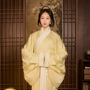 佛伦汉服福袋三绕胡袖曲裾深衣女《九熙》可来料传统文化非古装戏