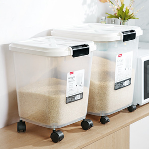 50斤米桶面粉储存罐防虫防潮密封家用米缸装大米容器收纳盒米面箱