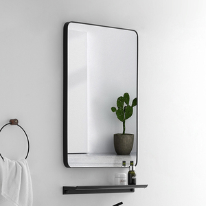 浴室镜子贴墙自粘卫生间厕所洗漱台化妆镜壁挂免打孔挂墙式玻璃镜