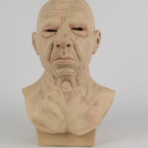 人皮面皮仿真人头套假面舞会面具男女乳胶头套逼真演出用品道具