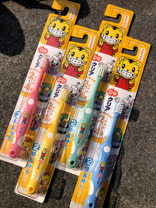 日本原装进口sunstar巧虎2-4岁儿童牙刷 软毛 3岁宝宝牙刷