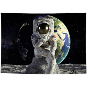 一一宇航员网红背景布ins挂布床头房间宿舍装饰墙