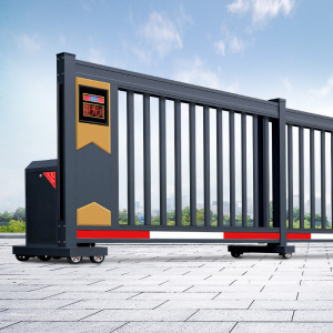 电动伸缩门电动大门分段直线公司工厂自动推拉门铝合金平移段滑门