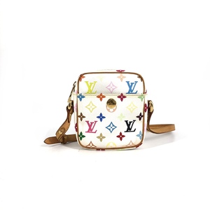 小竹子二手 lv/路易威登白三彩中古金豆斜挎包 d2101288  97新