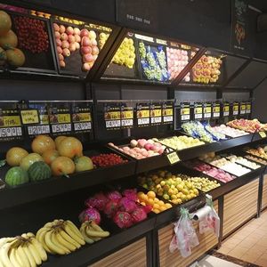 蔬菜货架展示架永辉款果蔬架子中岛展示台生鲜超市卖菜店架蔬果架