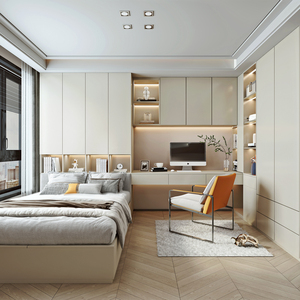 榻榻米床衣柜一体书桌小户型卧室多功能儿童书柜床带衣柜组合套装