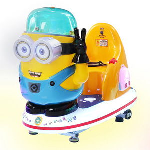 新款电动投币摇摆机儿童卡通小黄人mp5摇摇车扭蛋机游艺机弹珠机