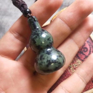 天然西藏药王石葫芦吊坠44mm*24mm 养生招财药王石福禄挂件男女款