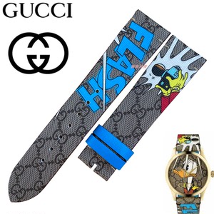 gucci古驰唐老鸭迪士尼联名款手表带石英652707皮带手表配件 20mm