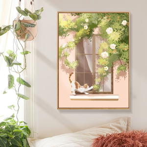 diy数字油画潮流动漫手工手绘填色画丙烯颜料客厅装饰画24人付款39