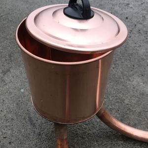 定做圆形烧柴火土灶台配用件紫铜汤肠罐水箱节能烧水壶铜余热水器