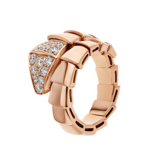 保养卡地亚豹子宝格丽蛇骨满钻18k真金真钻蒂芙尼双t手环手镯男女