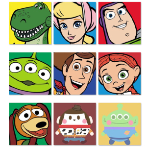 玩具总动员巴斯光年 diy数字油彩画动漫卧室儿童房装饰手工填色画