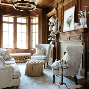 实木护墙板美式乡村原木墙裙定制客厅背景墙装饰板全屋定做a17