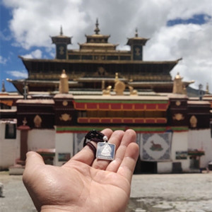 8街50号淘宝悉昙siktaam~原创银饰蝎子吊坠忿怒莲师火焰铁蝎莲花生