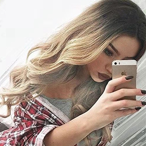 假发女中分金发卷发头套化妆舞会网红直播长卷发同款cosplay假发