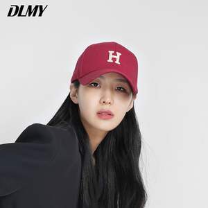 dlmy日不落的经典定织棉质h立体刺绣鸭舌帽子男女四季百搭棒球帽