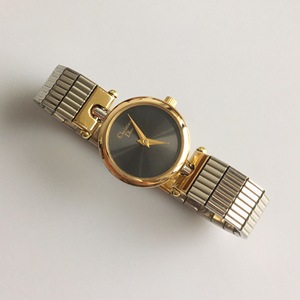 已￥售 VINTAGE Christian Dior 迪奥 银色间金 优雅 腕表 手表