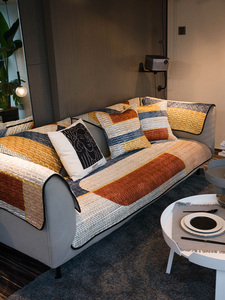Monetriver艺术几何沙发垫简约现代四季通用坐垫客厅防滑沙发巾套