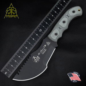 美国进口tops尖端战术追踪者大号多功能户外生存重型直刀高硬度