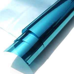 蓝银绿银金银色透视膜窗户玻璃贴膜单向隐私反光隔热膜防晒膜私密