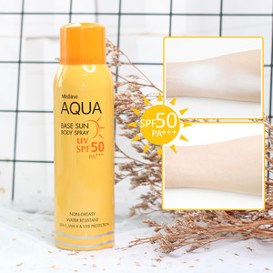 王一博同款 泰国mistine小黄瓶防晒喷雾霜aqua隔离防紫外线学生女