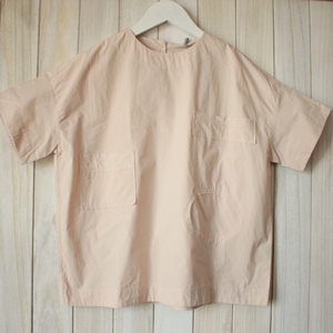 120-175,听*,宽松日系中长款,儿童夏季纯棉t恤上衣,女童布衫