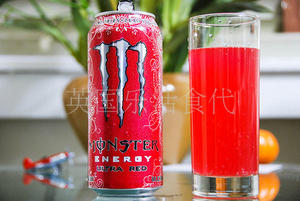英国进口monster ultra red energy 恶魔怪物魔爪功能能量饮料1瓶