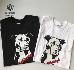 正品 supreme 20ss pitbull tee 比特犬 斗牛犬 小狗狗头 短袖t恤