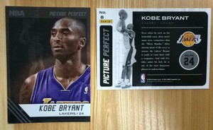正版nba球星卡1415帕尼尼官方picture perfect特卡8号湖人队科比