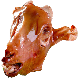 羊肉新鲜卤制香辣羊头带骨即食熟食半只卤味内蒙特产小吃下酒菜