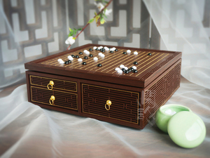 闲人居bjd古风道具棋盘雕花围棋台材料包叔尺寸