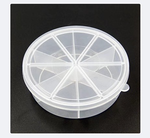 叁月手创超轻粘土橡皮泥彩泥收纳盒小盒子分装分隔塑料密封盒新款