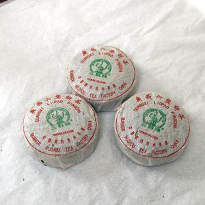 梧州茶厂1998年100克六堡茶饼三鹤牌(经典槟榔香)